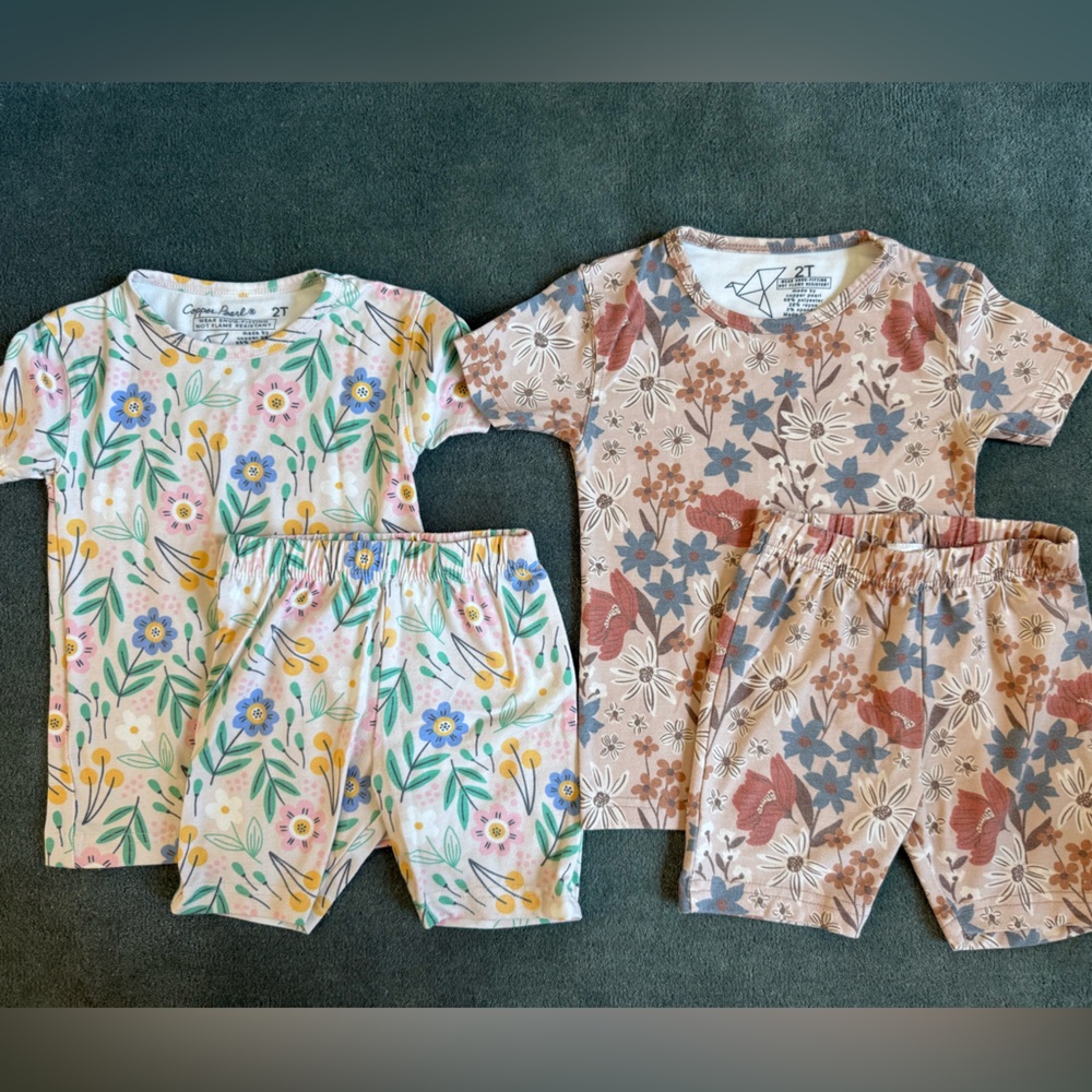 Copper Pearl Short Sleeve Pajamas x 2